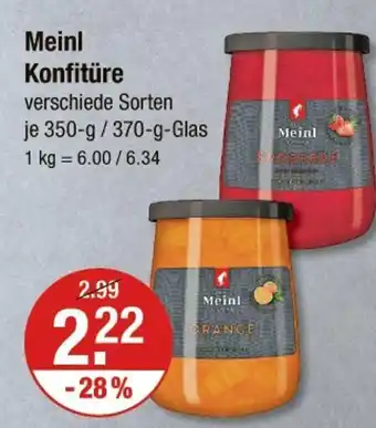 V Markt Meinl konfitüre Angebot