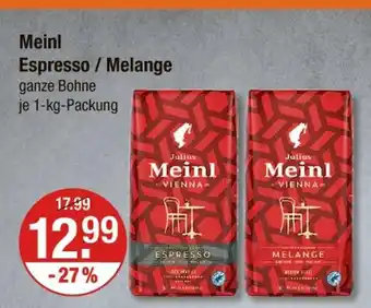 V Markt Julius meinl espresso / melange Angebot