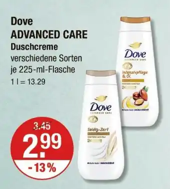 V Markt Dove advanced care duschcreme Angebot