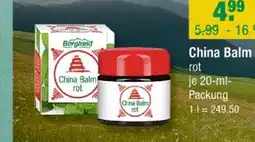 V Markt Bergland china balm rot Angebot