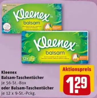 REWE PETZ Kleenex Balsam Taschentücher Angebot