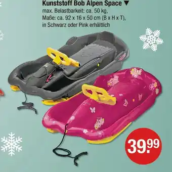 V Markt Kunststoff bob alpen space Angebot