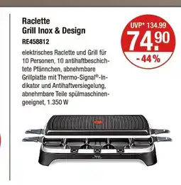 V Markt Tefal raclette grill inox & design Angebot