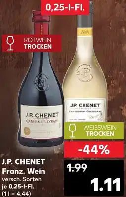 Kaufland J.P. CHENET Franz. Wein Angebot