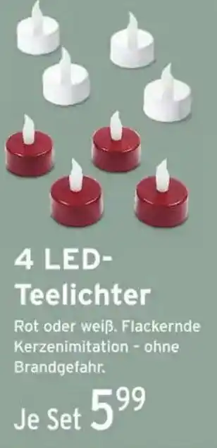 REWE PETZ 4 LED Teelichter Angebot