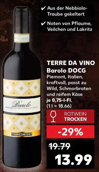 Kaufland TERRE DA VINO Barolo DOCG Angebot