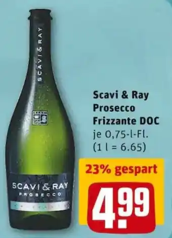 REWE PETZ Scavi & Ray Prosecco Frizzante DOC 0,75L Angebot