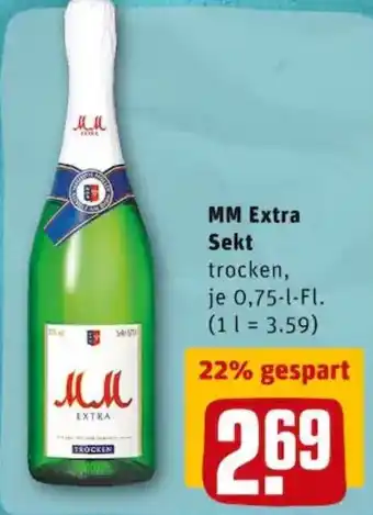 REWE PETZ MM Extra Sekt 0,75L Angebot