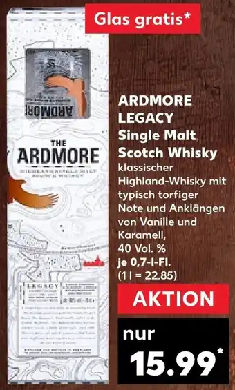 Kaufland ARDMORE LEGACY Single Malt Scotch Whisky Angebot
