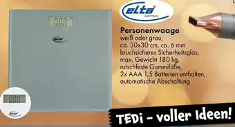 TEDi elta Personenwaage Angebot