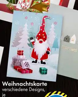 TEDi Weihnachtskarte Angebot