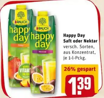 REWE PETZ Happy Day Saft oder Nektar 1L Angebot