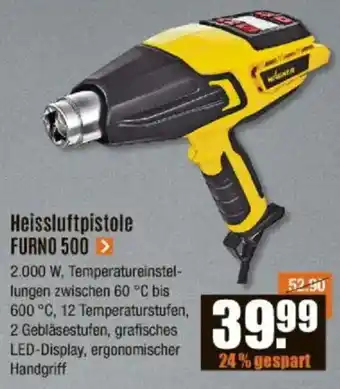 V Baumarkt WAGNER Heissluftpistole FURNO 500 Angebot