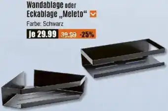 V Baumarkt SCHÖNER WOHNEN Wandablage oder Eckablage „Meleto" Angebot
