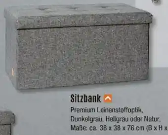 V Baumarkt Sitzbank Angebot