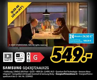 MEDIMAX Samsung GQ43Q72AAUXZG Angebot