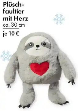 TEDi Plüschfaultier mit Herz Angebot