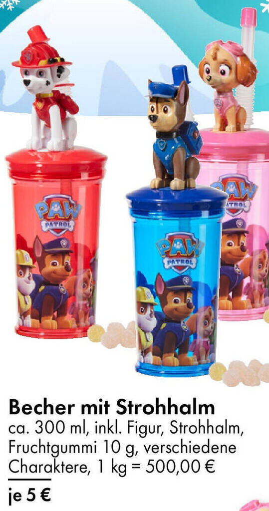 Becher mit Strohhalm Angebot bei TEDi