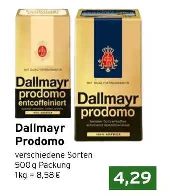 CAP Markt Dallmayr Prodomo 500g Angebot