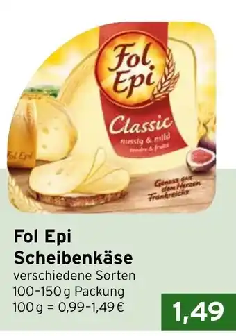 CAP Markt Fol Epi Scheibenkäse 100-150g Angebot