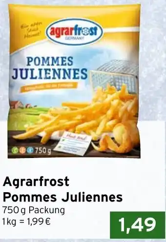 CAP Markt Agrarfrost Pommes Juliennes 750g Angebot