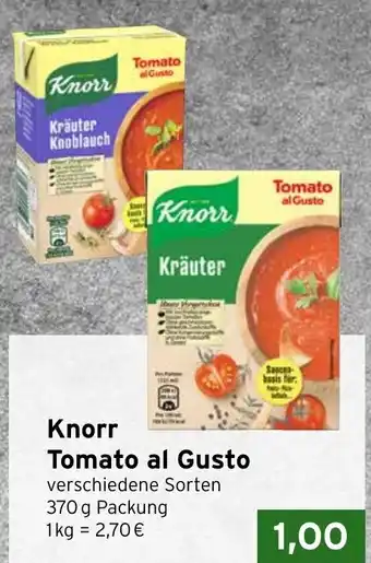 CAP Markt Knorr Tomato al Gusto 370g Angebot