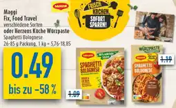 diska Maggi Fix, Food Travel oder Herzens Küche Würzpaste Angebot