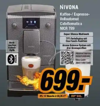 Expert Bening Nivona Kaffee/Espresso Vollautomat CafeRomatica NICR 789 Angebot