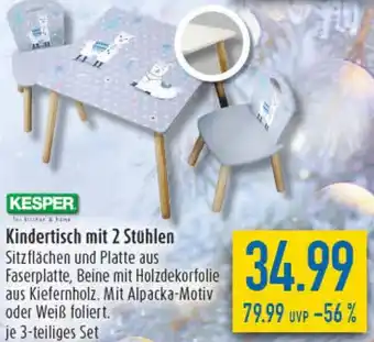 diska KESPER Kindertisch mit 2 Stühlen Angebot