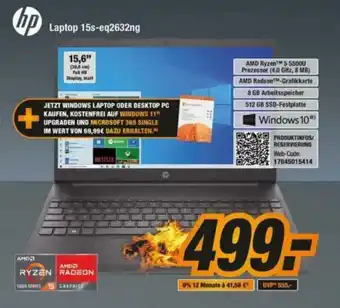 Expert Bening hp Laptop 15s-eq2632ng Angebot