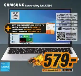 Expert Bening Samsung Laptop Galaxy Book KD3DE Angebot