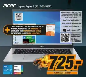 Expert Bening Acer Laptop Aspire 3 (A317-53-565V) Angebot