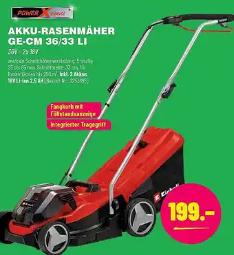 Leitermann Baumarkt Power Xchange Akku Rasenmäher Ge-cm 36.33 Li Angebot