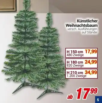 CENTERSHOP Künstlicher Weihnachtsbaum Angebot