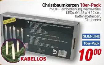 CENTERSHOP Christbaumkerzen 10er Pack Angebot