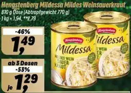 Simmel Hengstenberg Mildessa Mildes Weinsauerkraut Angebot