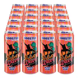 Netto Marken-Discount Booster Energy Drink Peach-Kaki 0,33 Liter Dose, 24er Pack Angebot