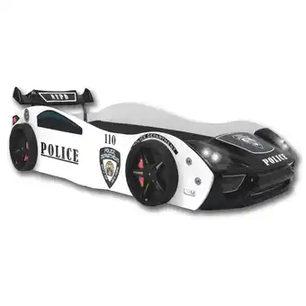 Netto Marken-Discount Autobett Police Spielbett für Kinder 90x200 inkl. Lattenrost Angebot