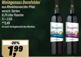 Simmel Weingenuss Dornfelder Angebot