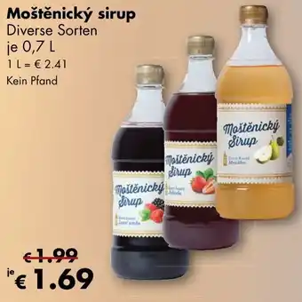 Travel Free Mostenicky sirup 0,7L Angebot