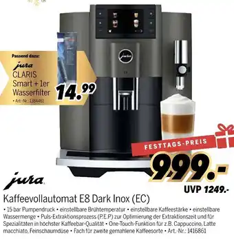 MEDIMAX jura Kaffeevollautomat E8 Dark Inox (EC) Angebot