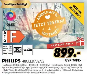 MEDIMAX PHILIPS 480LED759/12 Angebot