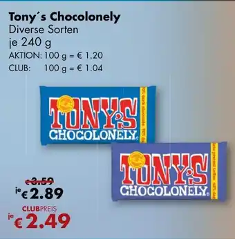 Travel Free Tony's Chocolonely 240g Angebot