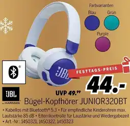 MEDIMAX JBL Bügel-Kopfhörer JUNIOR320BT Angebot