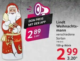 Selgros Lindt Weihnachtsmann Angebot