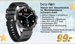 Expert Bea-fon watch 501 smartwatch im metallgehäuse schwarz-matt Angebot