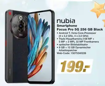 Expert Nubia smartphone focus pro 5g 256 gb black Angebot