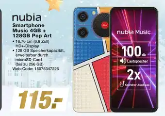 Expert Nubia smartphone music 4gb + 128gb pop art Angebot