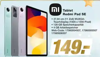 Expert Xiaomi tablet redmi pad se Angebot