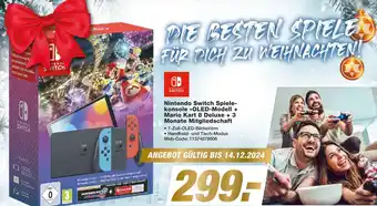 Expert Nintendo switch spielekonsole oled-modell + mario kart 8 deluxe + 3 monate mitgliedschaft Angebot